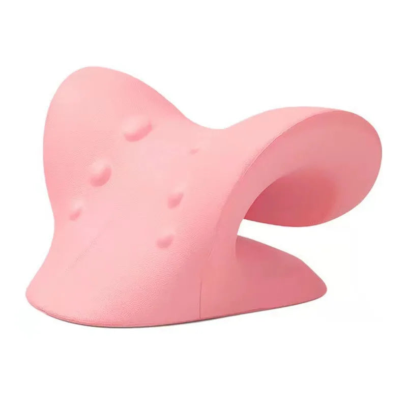 Neck Shoulder Stretcher Relaxer Massage Pillow Cervical Chiropractic Traction Device for Pain Relief Cervical Spine Alignment
