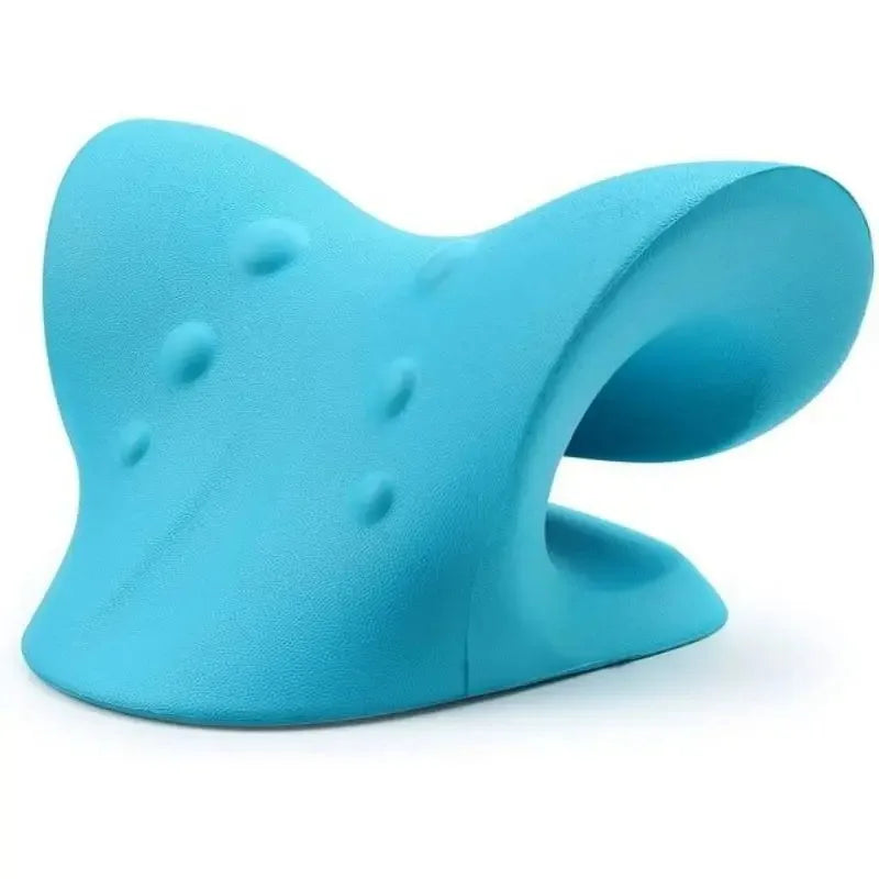 Neck Shoulder Stretcher Relaxer Massage Pillow Cervical Chiropractic Traction Device for Pain Relief Cervical Spine Alignment